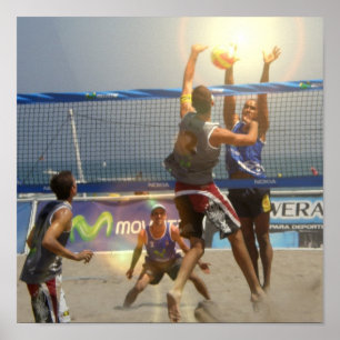 Poster do jogo de voleibol