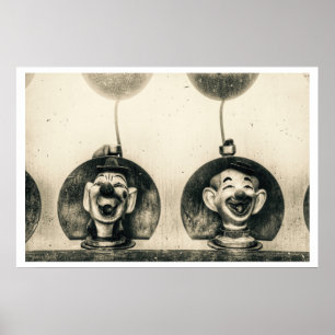 Poster do jogo do carnaval do vintage