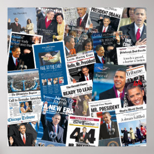 Poster do jornal de posse de Obama