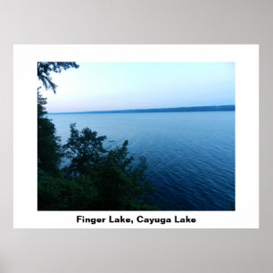 POSTER DO LAGO DEDO DO LAGO CAYUGA