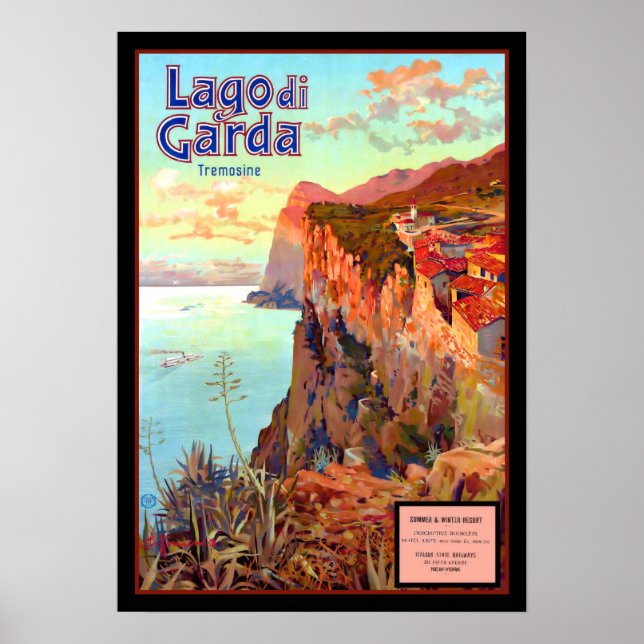 Poster do Lago Garda (Frente)