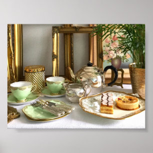 Poster do lanche do estilo do vintage