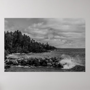Poster do litoral do Lago Superior