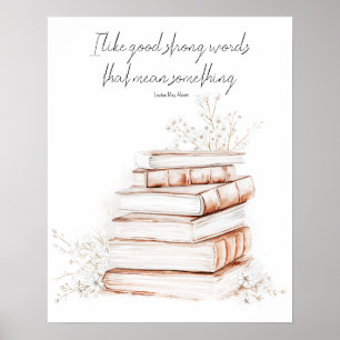 Poster do Livro de Boas Palavras Fortes   Louisa M