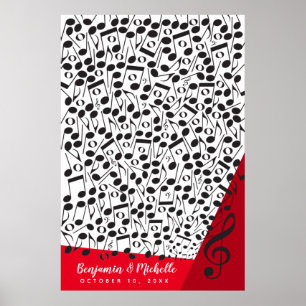 Poster do Livro de Convidados para Notas de Músic