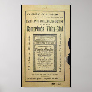 Poster do Livro francês Vintage