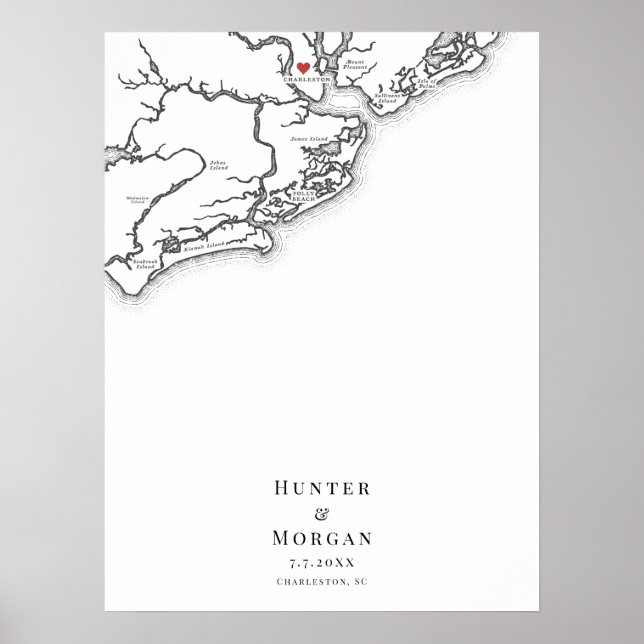 Poster do Livro Guest do Mapa Elegante de Casament (Frente)