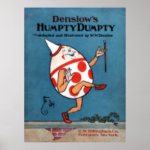 Poster do Livro Humpty Dumpty de Denslow na Canva