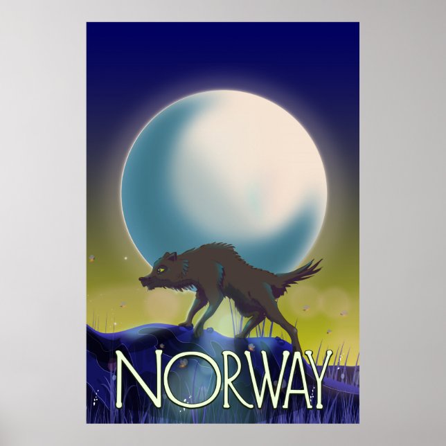 Poster do Lobo da Noruega (Frente)