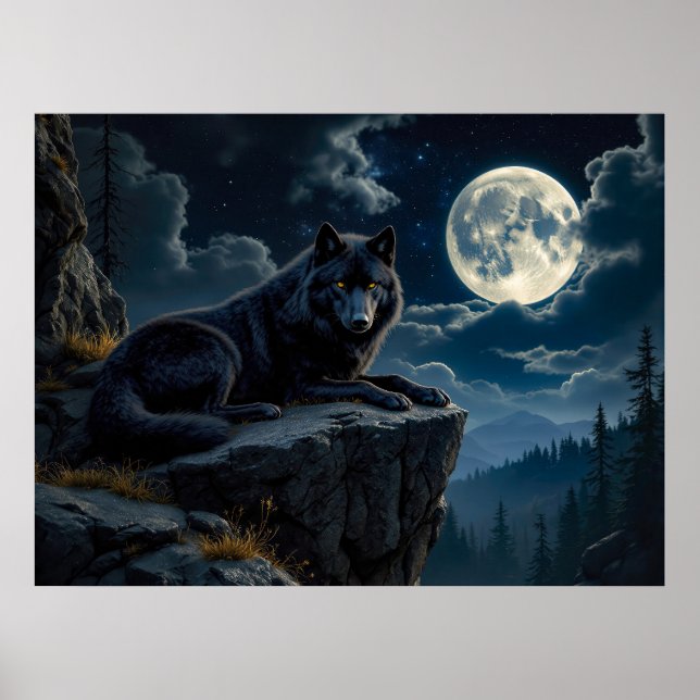 Poster do Lobo Negro (Frente)