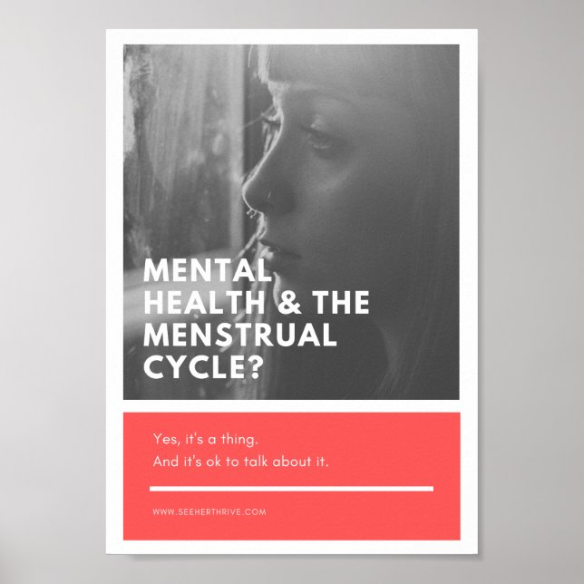 Poster do Local de Trabalho de Saúde Menstrual (Frente)