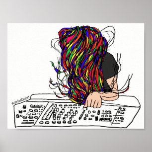 Poster do logotipo de Waxbabe Bassnectar