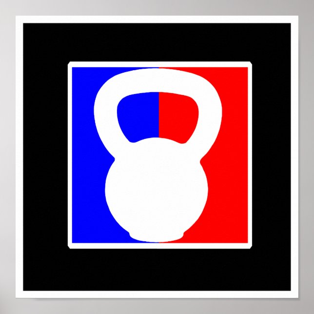 Poster do logotipo Kettlebell Pro - Impressão "Mal (Frente)