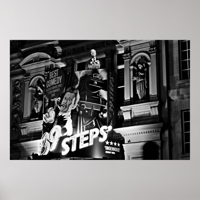 Poster do London Theater Piccadilly (1843 B&W) (Frente)