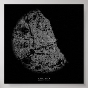 Poster do Mapa de Chicago Road