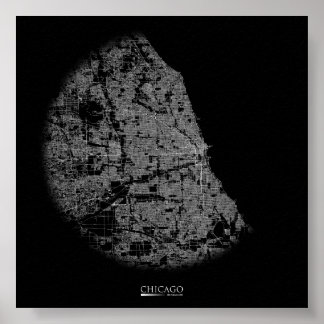 Poster do Mapa de Chicago Road