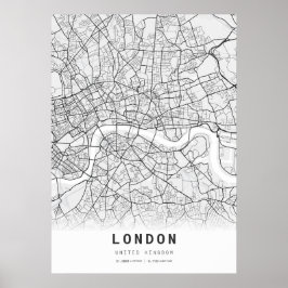 Poster do Mapa de Londres City Map