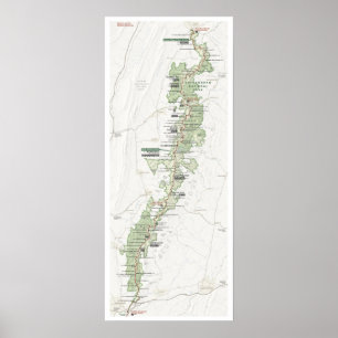 Poster do mapa de Shenandoah
