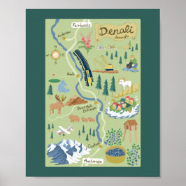 Poster do Mapa do Borough Denali