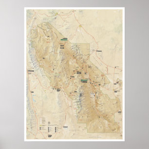 Poster do mapa do Vale da Morte