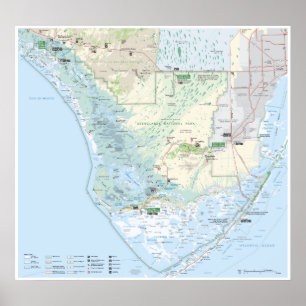 Poster do mapa dos marismas