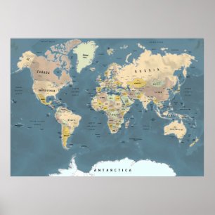 Poster do Mapa Mundial