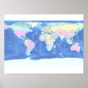 Poster do Mapa Mundial