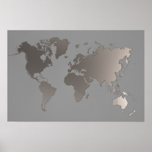 Poster do Mapa Mundial