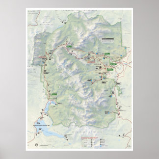 Poster do mapa Rocky Mountain (Colorado)