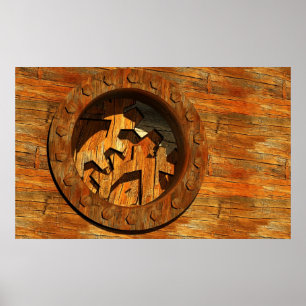 poster do maquinismo de relojoaria do steampunk