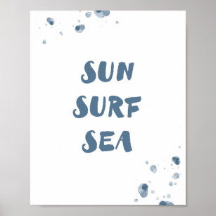 Poster do mar Surf