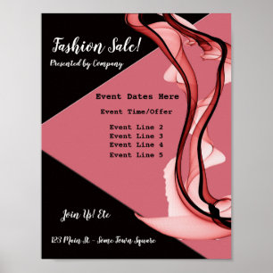 Poster do marketing do evento da beleza e da forma