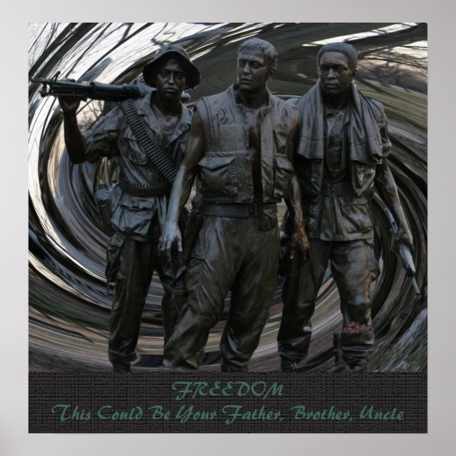 Poster do Memorial da Guerra do Vietnã (Frente)