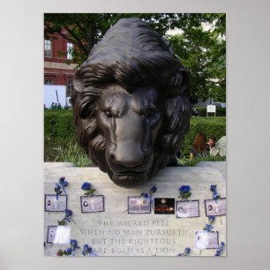 Poster do memorial da polícia