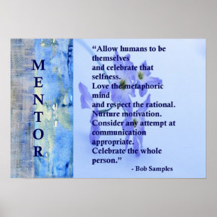 Poster do mentor motivacional