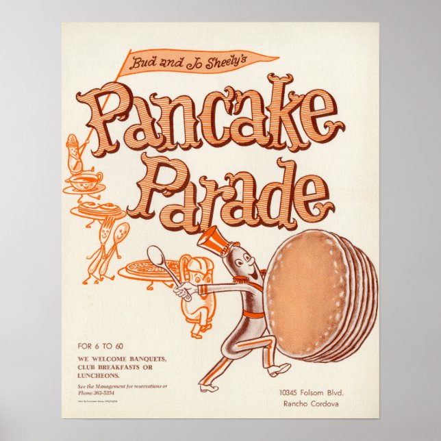 Poster do menu Pancake Parade (Frente)