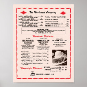 Poster do menu Soda Fountain