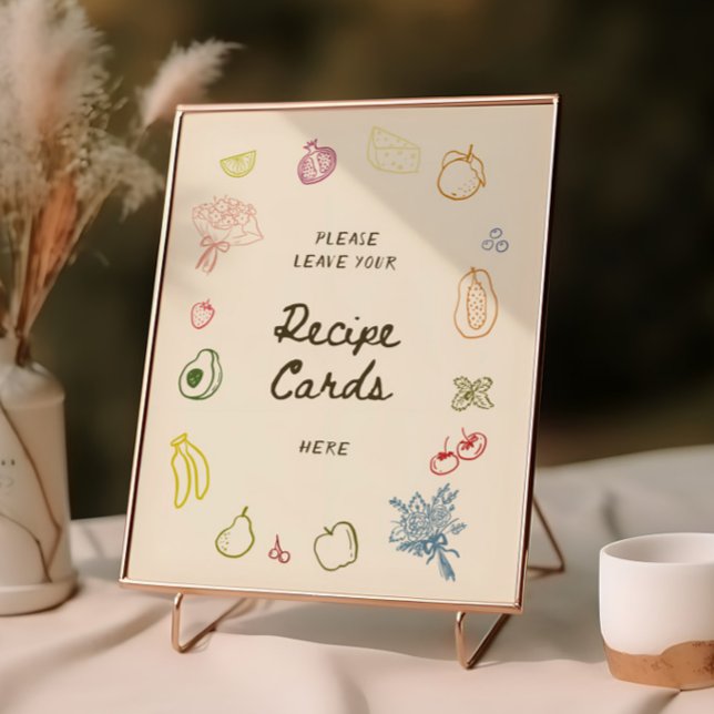 Poster Do Mercado, Receita De Chá de panela Desenhada (Criador carregado)