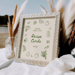 Poster Do Mercado, Receita Retirada De Mão Verde