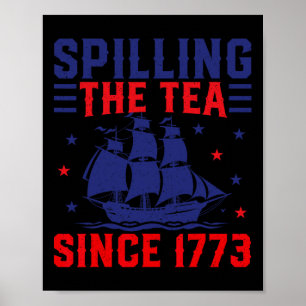 Poster Do Mês De Julho A Esmagar O Chá Desde 1773