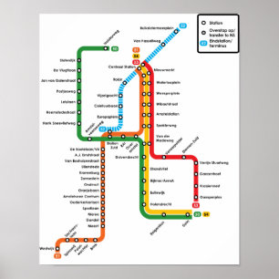 Poster do metro de Amsterdão