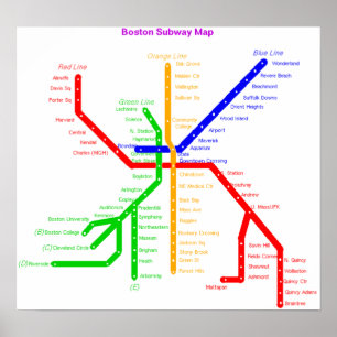Poster do metro de Boston
