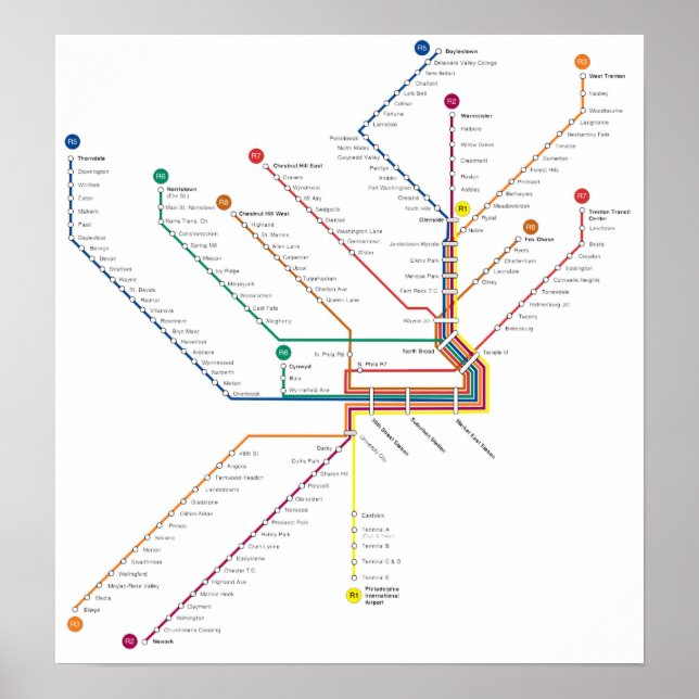Poster do metrô de Filadélfia (Frente)