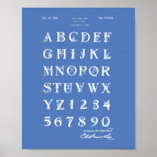 Poster do modelo da arte da patente da pia