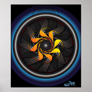 Poster do motor de jato
