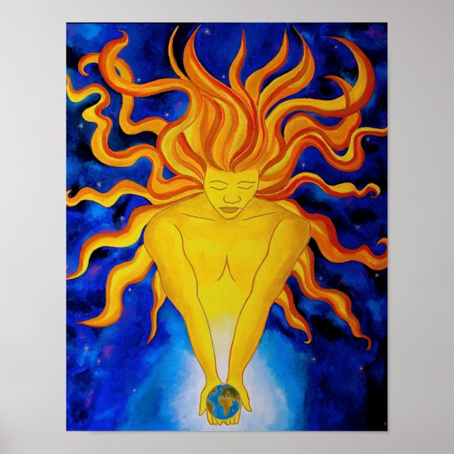 Poster do mundo solar (Frente)