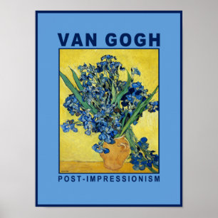 Poster do Museu de Irises Azuis Van Gogh