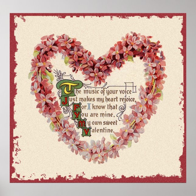 Poster do Namorados Vintage (Frente)