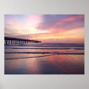 Poster do nascer do sol em agosto