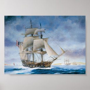 Poster do navio do vintage